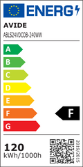 Avide LED Ταινία D-COB 24V 12W 3000K WW IP44 10m