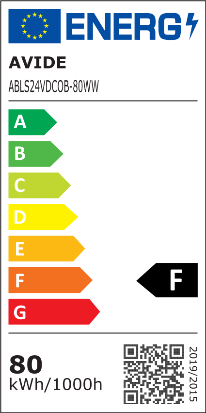 Avide LED Ταινία D-COB 24V 8W 3000K WW IP44 10m