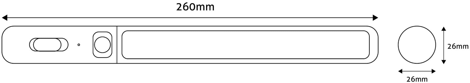 Avide Φωτιστικό Ντουλαπιού LED 0.7W PIR 3000K, 3xAA (δεν περιλαμβάνονται)