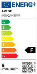 Avide LED Φωτιστικό Δαπέδου Ψηφιακό RGB + 3000K BT με Αισθητήρα Μουσικής