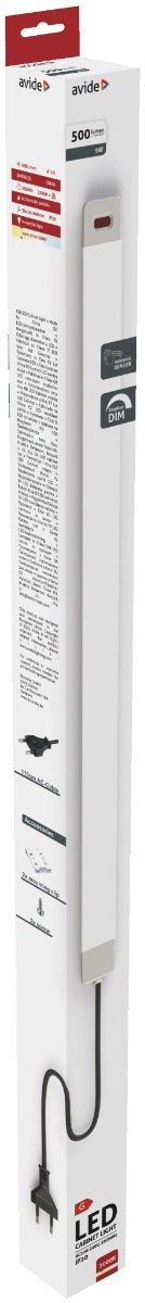 Avide Φωτιστικό Ντουλαπιού LED 9W 3000K IP20 60cm με Αισθητήρα Χειρονομίας