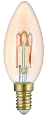 Avide Λάμπα LED Soft Filament Κερί 3W E14 360° Θερμό 2700K