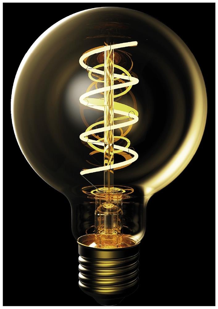 Avide Λάμπα LED Soft Filament G80 4.5W E27 EW