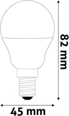 Avide Λάμπα LED Σφαιρική G45 2.9W E14 Λευκό 4000K Super High Lumen