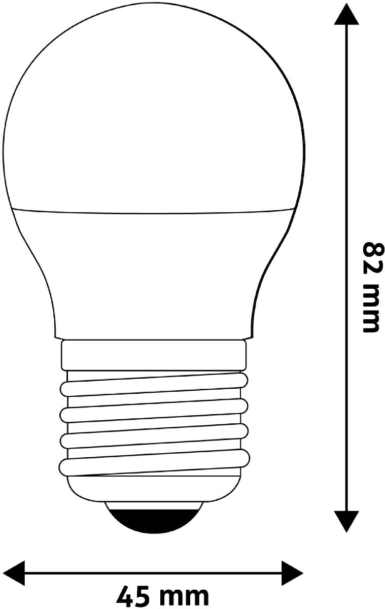 Avide LED Bulb Spherical G45 4.5W E27 Warm 3000K