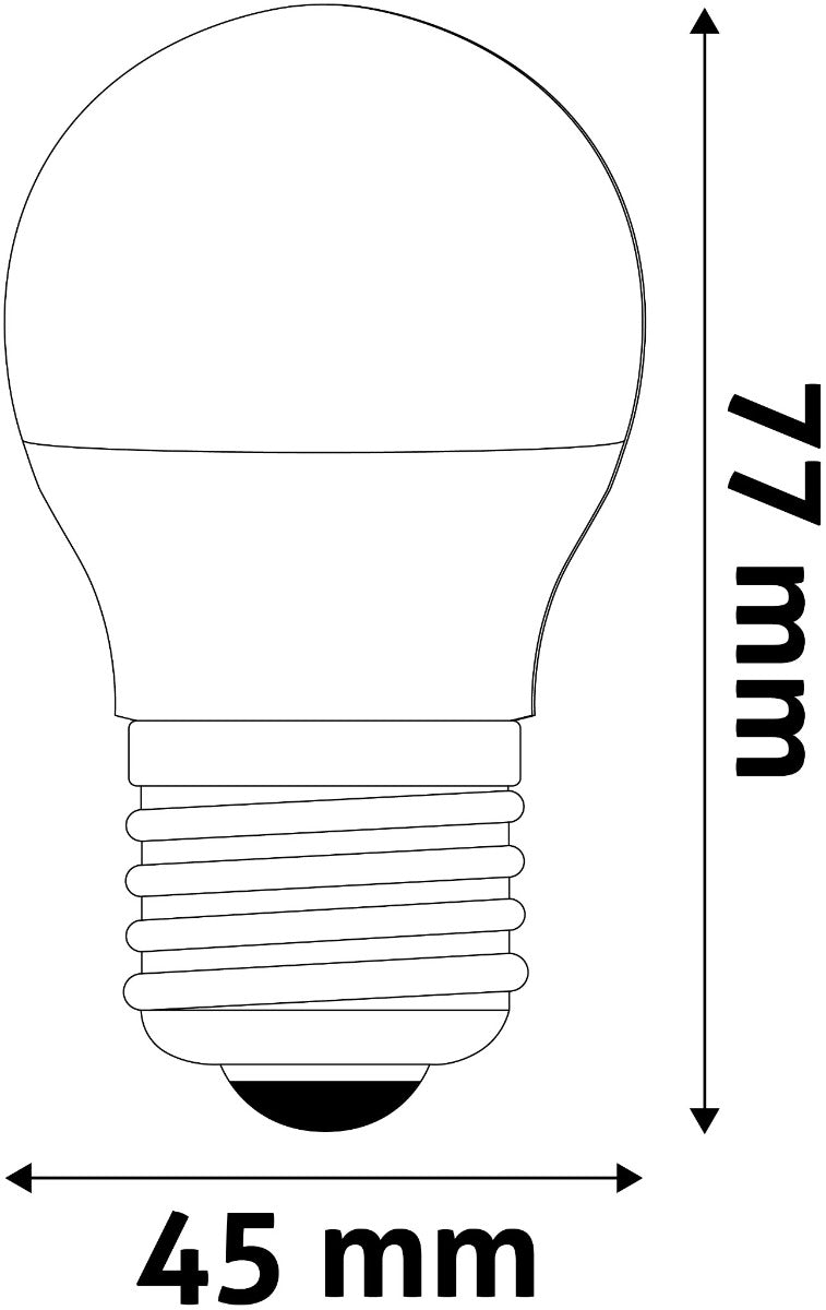 Avide LED Bulb Spherical Mini G45 6.5W E27 WW 3000K