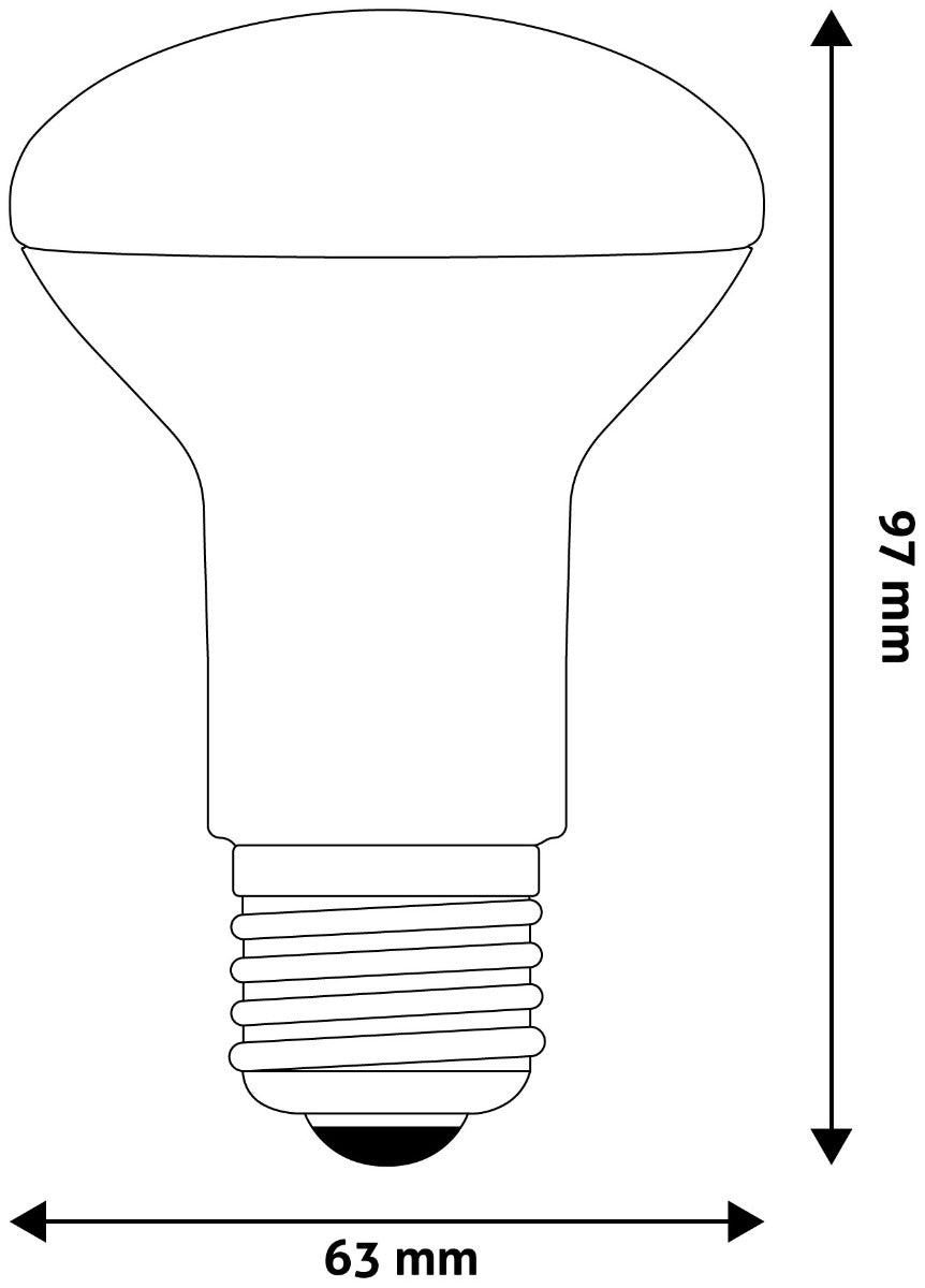 Avide Λάμπα LED R63 8W E27 Ψυχρό 6400K