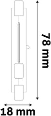 Avide LED Bulb 5W R7S 18x78mm NW 4000K Dimmable