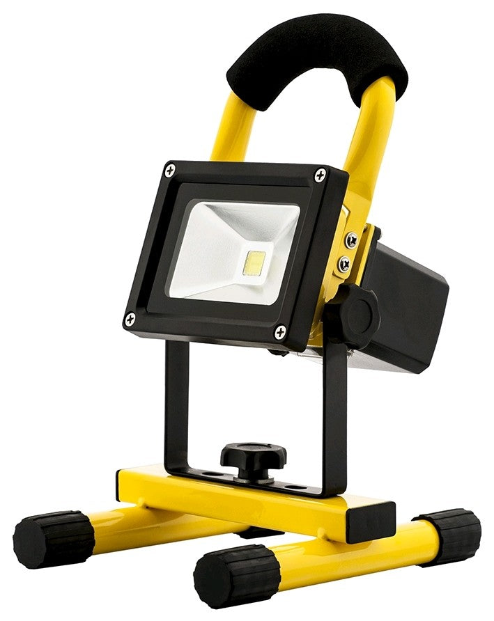 Avide LED Προβολέας Επαναφορτιζόμενος 10W Ψυχρό 6400K