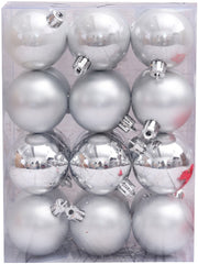 Artezan Christmas Balls 5cm Silver 24pcs