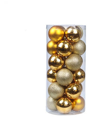 Artezan Christmas Balls 8cm Tubing Gold 24pcs