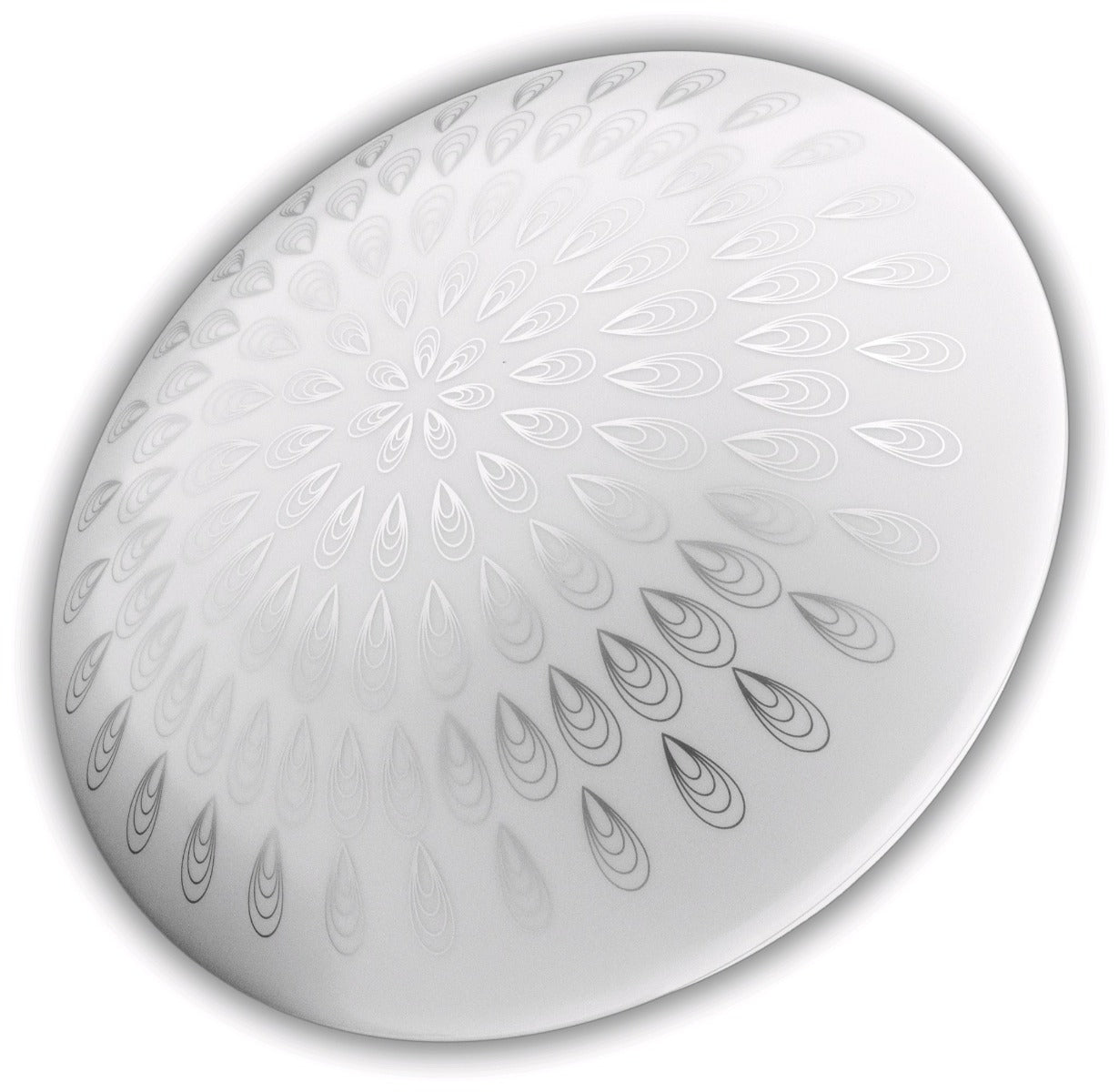 Avide LED Μοντέρνα Πλαφονιέρα Οροφής Umbriel (Raindrop) 18W 330x100mm