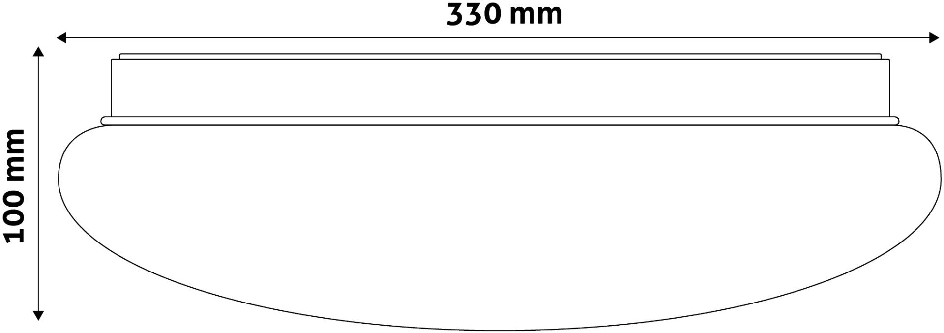 Avide LED Μοντέρνα Πλαφονιέρα Οροφής Umbriel (Raindrop) 18W 330x100mm