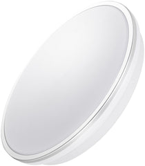 Avide LED Ceiling Light Oyster Olivia Silver 24W 380x50mm NW 4000K