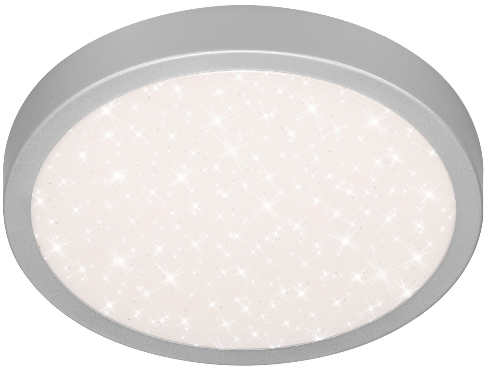 Avide LED Ceiling Light Oyster Pandora V2 Starry Silver 24W 380x50mm NW 4000K