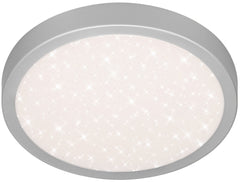 Avide LED Ceiling Light Oyster Pandora V2 Starry Silver 24W 380x50mm NW 4000K