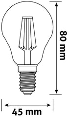 Avide LED Filament Mini Spherical Bulb 5.9W E14 NW 4000K Dimmable