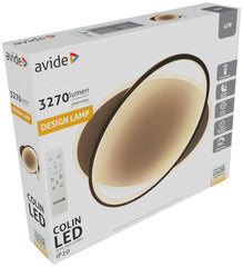 Avide Μοντέρνα Πλαφονιέρα Οροφής Oyster Colin με Τηλεχειριστήριο