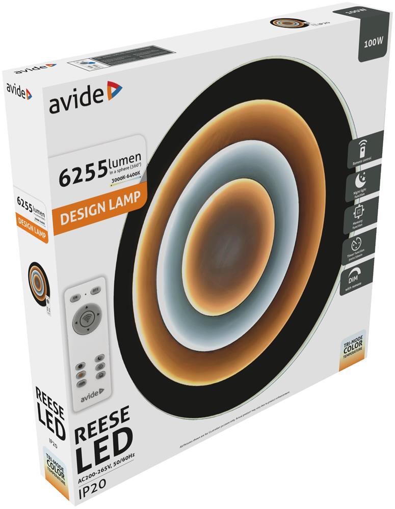 Avide Design Oyster Reese 100W(50+50) με RF Χειριστήριο