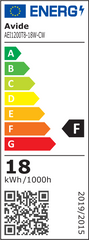 Avide Λάμπα LED Γυάλινη Τύπου Φθορίου 18W G13 1200mm CW 6400K 100lm/W Bulk