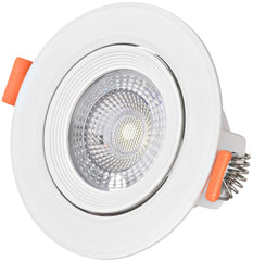 Avide Λάμπα LED Χωνευτό Σποτ 38° Στρογγυλό 5W Λευκό 4000K