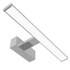 Avide LED Square Mirror/Wall Light Chrome Aluminum 400mm NW 4000K 8W IP44