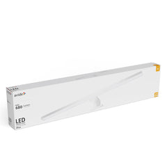 Avide LED Square Mirror/Wall Light Chrome Plastic 600mm NW 4000K 8W IP44