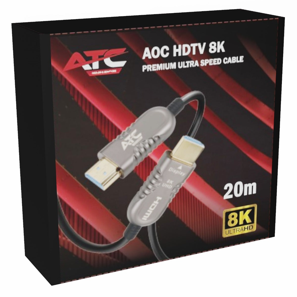 ATC AOC HDTV 2.1V Premium Οπτικό Καλώδιο 8K 20m