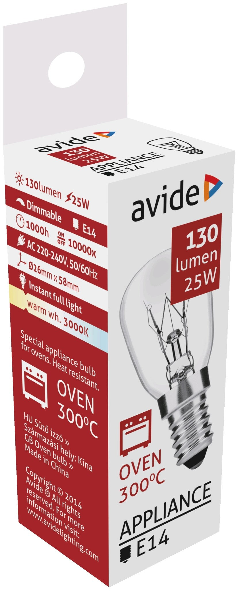 Avide Oven Lamp 25W E14