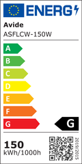 Avide LED Προβολέας Slim SMD 150W Ψυχρό 6400K Value