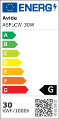Avide LED Προβολέας Slim SMD  30W Ψυχρό 6400K Value