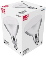 Avide Infrared Lamp E27 250W Transparent