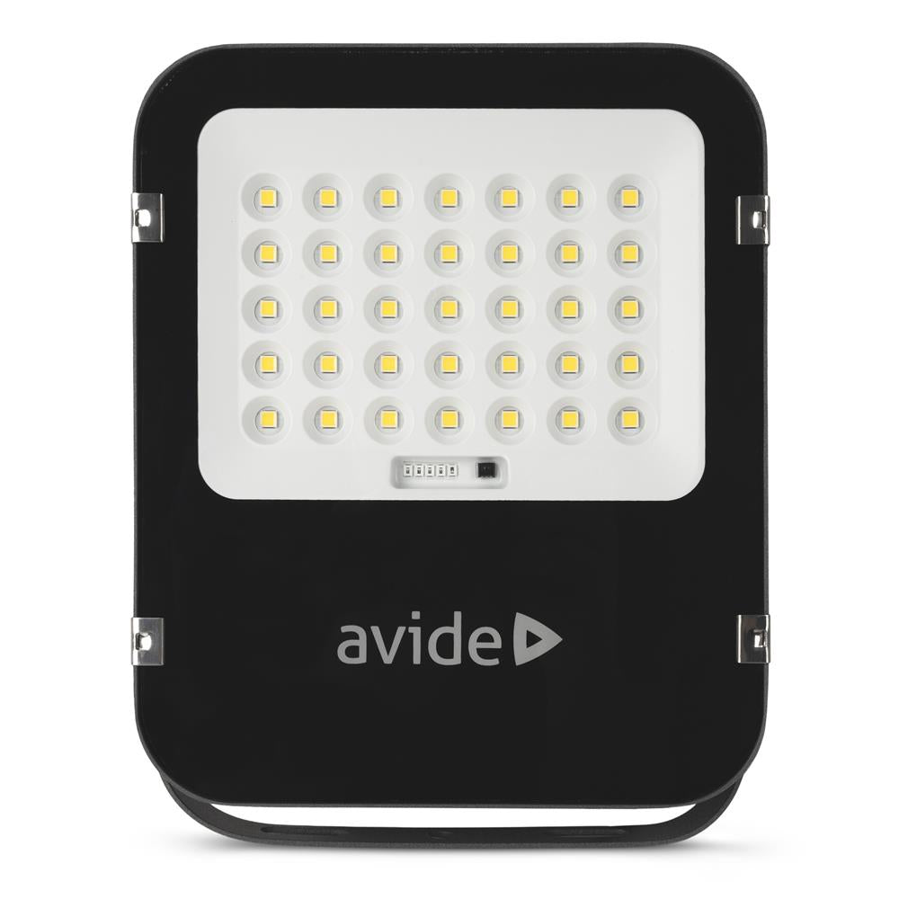Avide LED Ηλιακός Προβολέας 100W 6400K με Ξεχωριστό Ηλιακό Πάνελ και Τηλεχειριστήριο