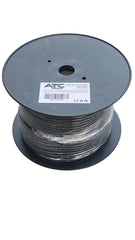 ATC-117 Στροφείο SFTP CAT7 CCA με PE Περίβλημα Μαύρο 100m