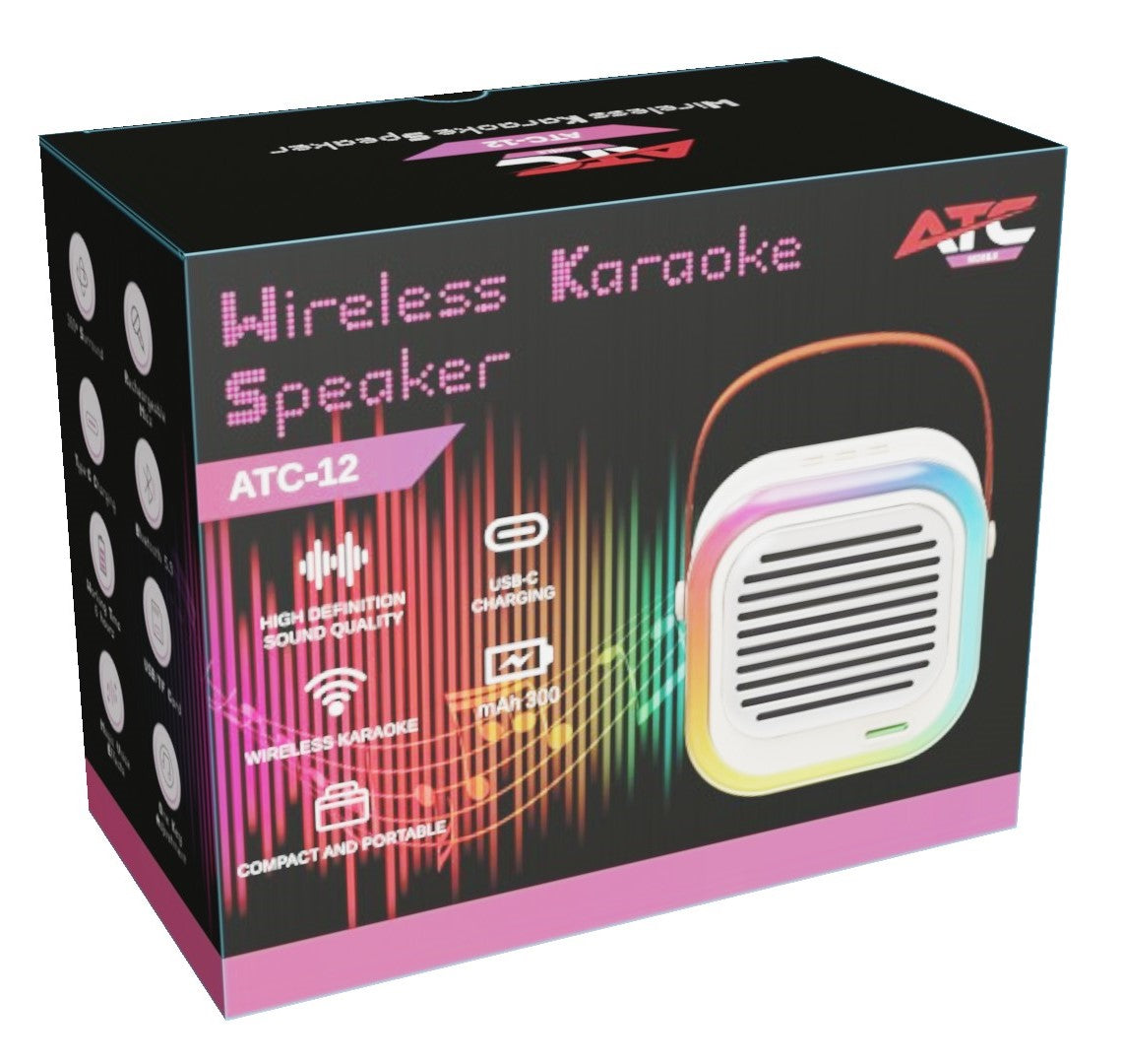 ATC-12 Ασύρματο Ηχείο Καραόκε 10W RGB