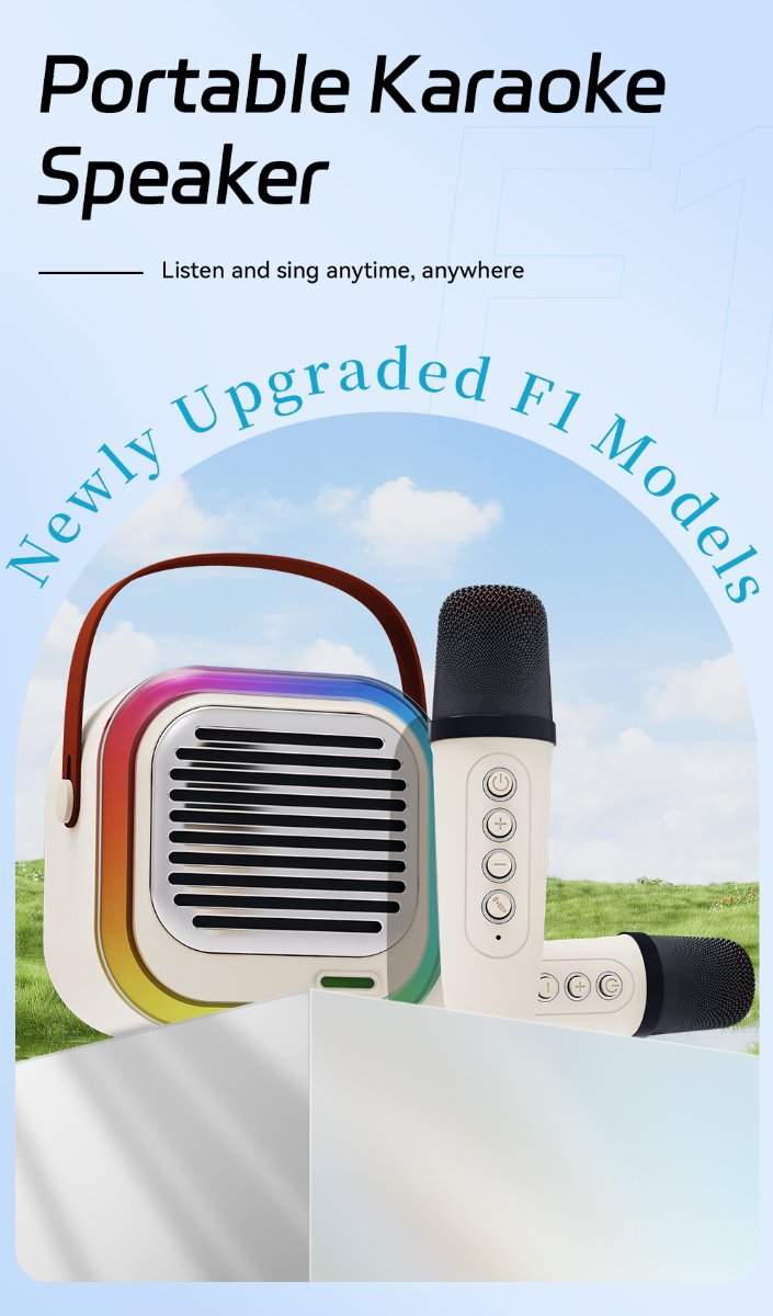 ATC-12 Ασύρματο Ηχείο Καραόκε 10W RGB