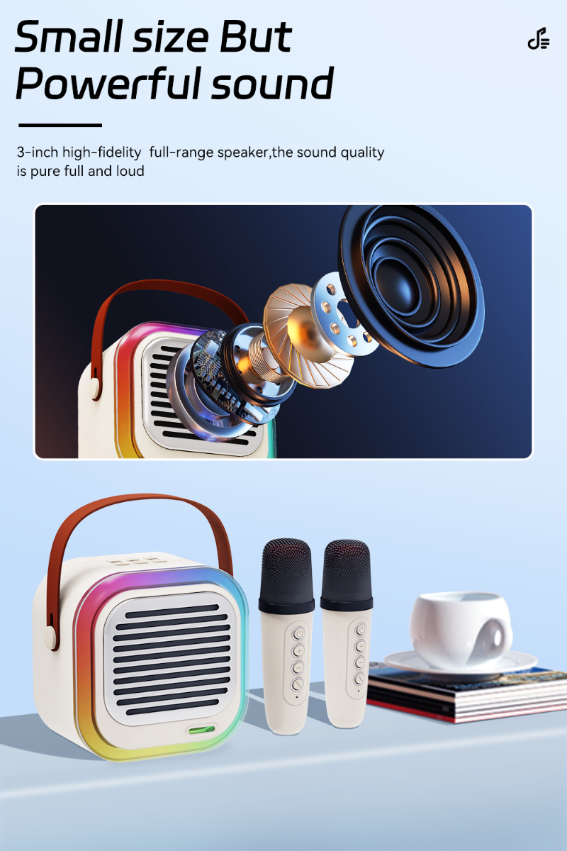 ATC-12 Ασύρματο Ηχείο Καραόκε 10W RGB