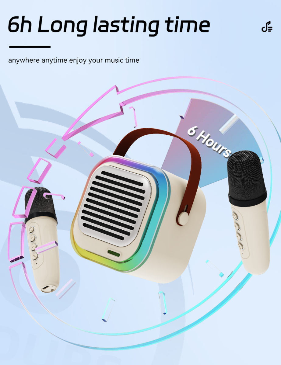 ATC-12 Ασύρματο Ηχείο Καραόκε 10W RGB