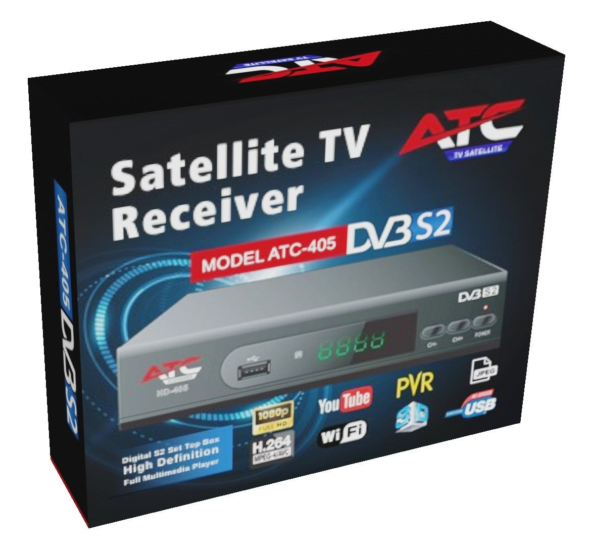 ATC Δορυφορικός Δέκτης ATC HD405 DVBS2
