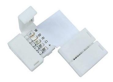 Avide L Connector για Ταινίες LED 12V RGB+W με Κλιπ (10 Τμχ)