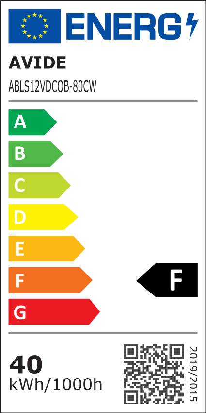 Avide LED Ταινία D-COB 12V 8W Ψυχρό 6400K IP44 5m