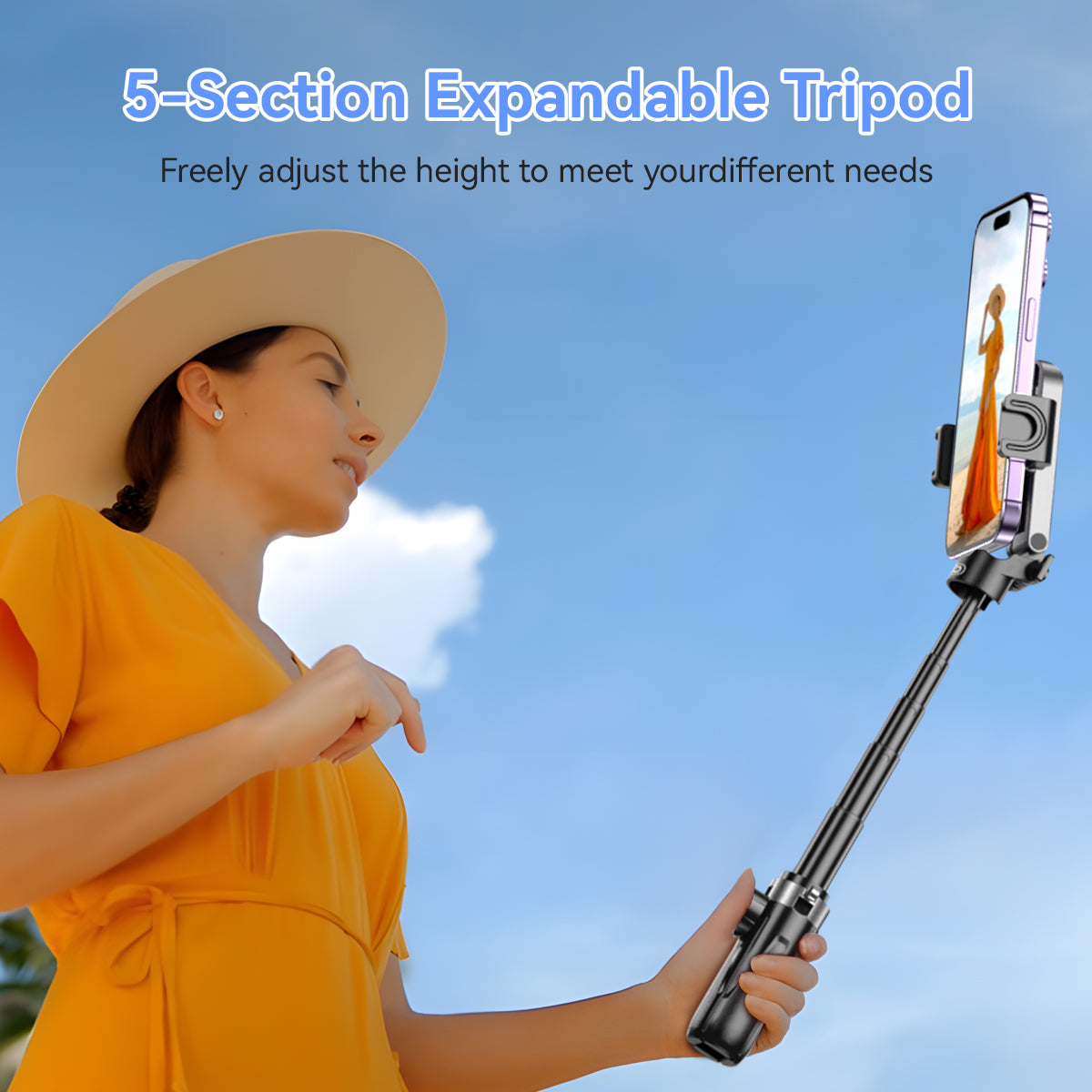 XO SS21 Πολυλειτουργικό Mini Bluetooth Selfie Stick 4 σε 1