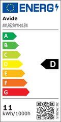 Avide Λάμπα LED Λευκή Filament Σφαιρική 10.5W E27 WW 2700K