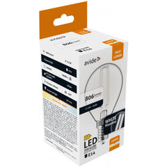 Avide LED Bulb White Filament Mini Spherical 6.5W E14 NW 4000K
