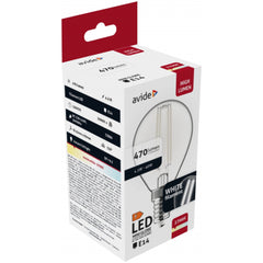 Avide LED Bulb White Filament Mini Spherical 4.5W E14 WW 2700K