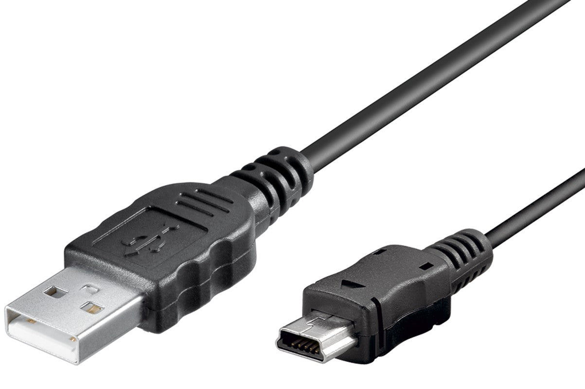Goobay Essential Mini USB Καλώδιο Συγχρονισμού & Φόρτισης Μαύρο 1μ