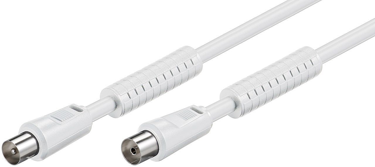 Coaxial Καλώδιο RF 3m Λευκός Φερρίτης