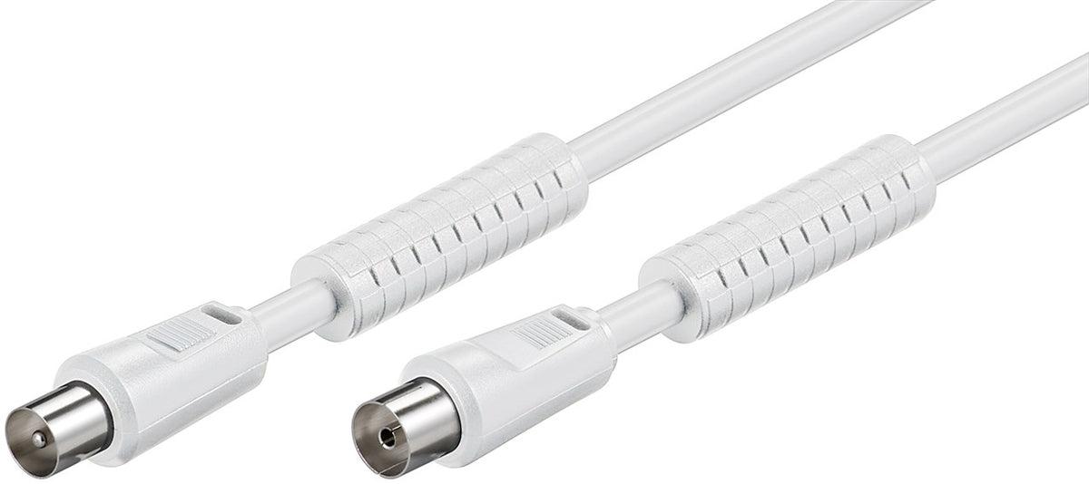 Coaxial Καλώδιο RF 3m Λευκός Φερρίτης