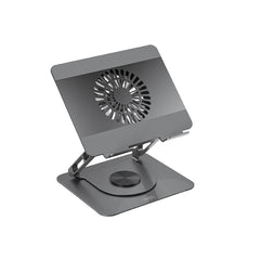 XO C182 Μεταλλική Αναδιπλούμενη Βάση Laptop με Ανεμιστήρα