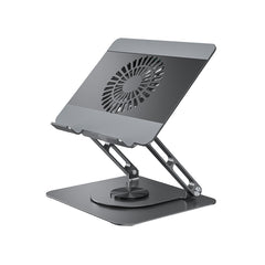 XO C182 Μεταλλική Αναδιπλούμενη Βάση Laptop με Ανεμιστήρα